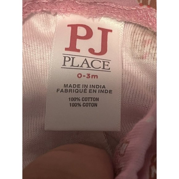The Childrens Place Girls 2 Piece Pajamas Pink Gingerbread Christmas 3-6 mo. - Picture 7 of 11